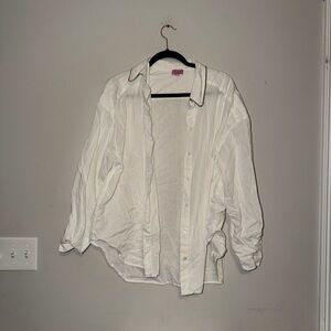 Francesca’s White Button-Up Shirt